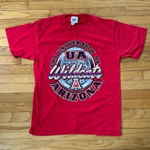Vintage Y2K, University of Arizona, Wildcats, red T-shirt, size large